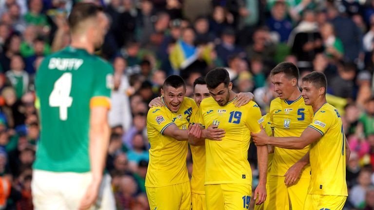 Ukraine beat Ireland after WC heartbreak