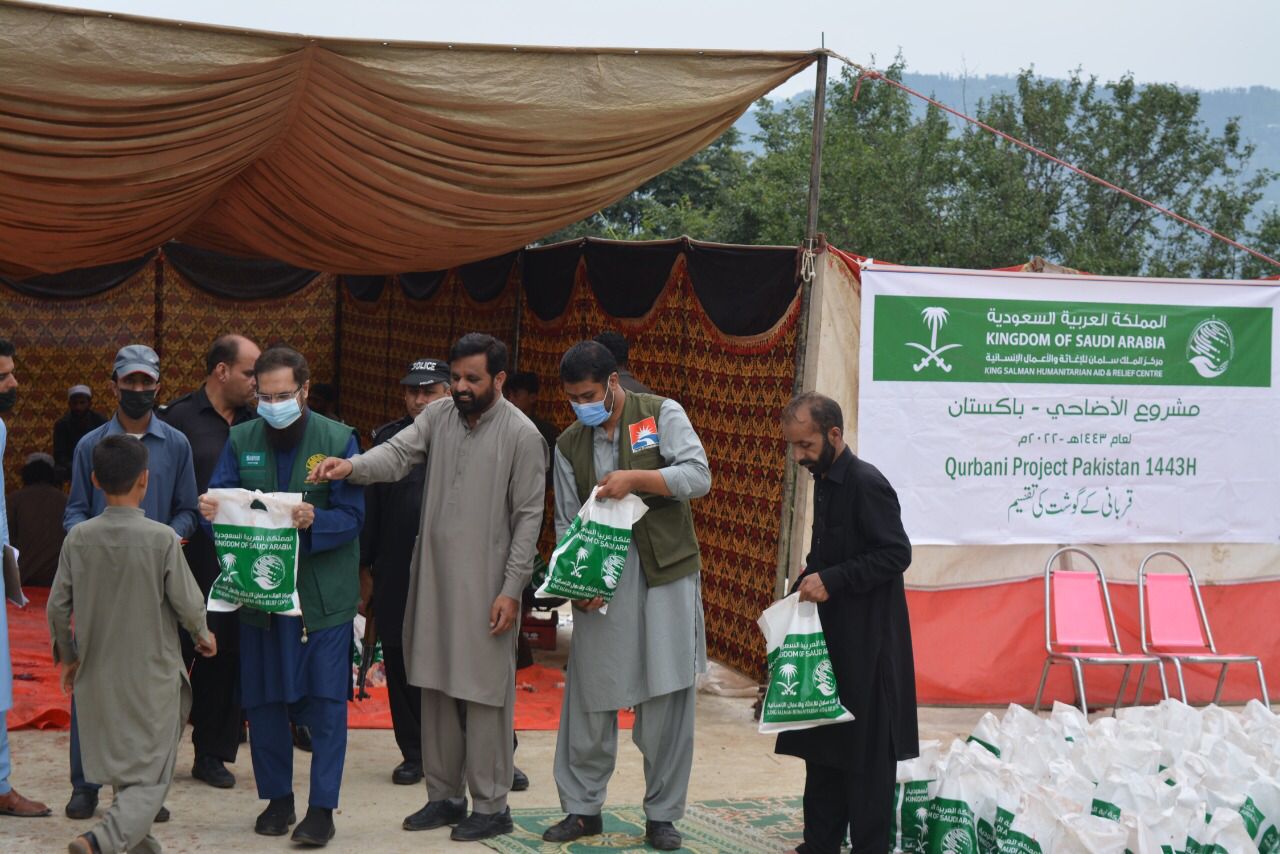 King Salman Relief completes distribution of sacrificial meat in 10 districts of Pakistan
