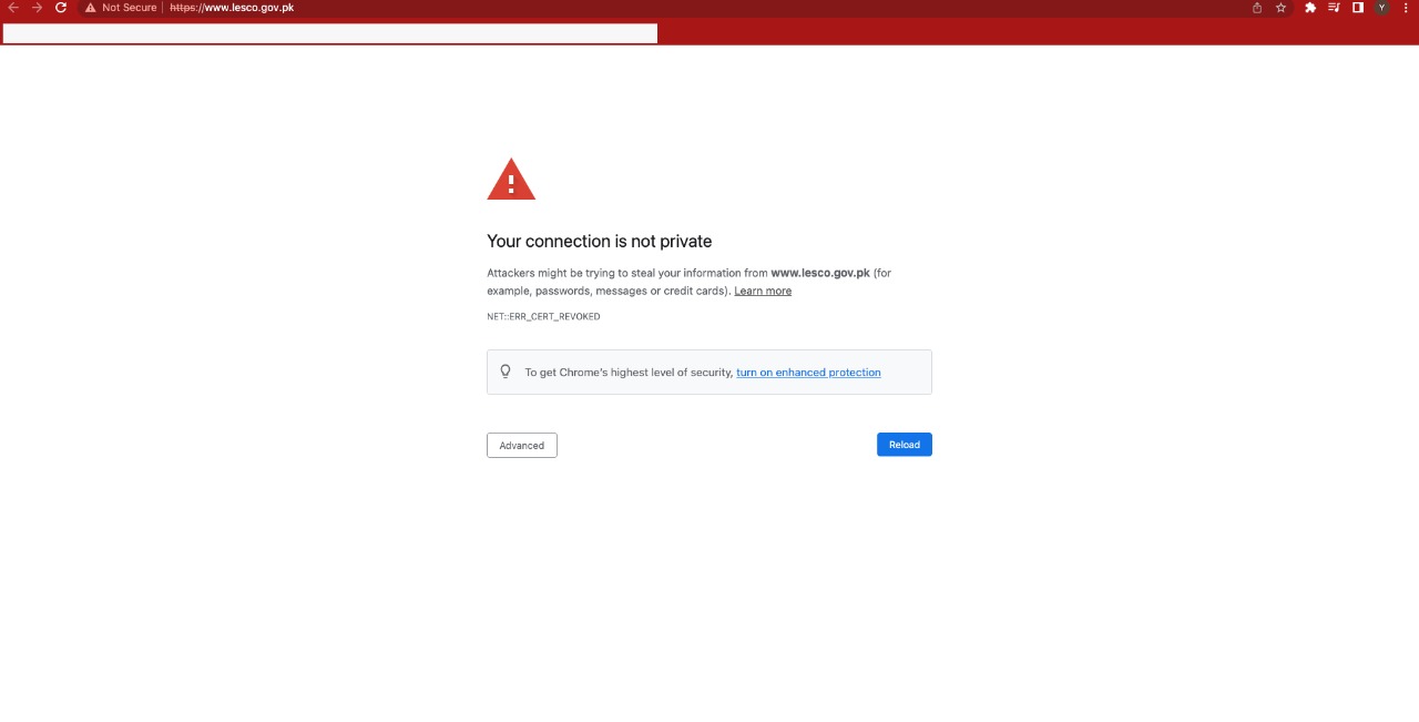 Lesco website apparently hacked