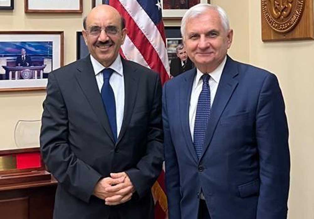 Pakistan Envoy Masood Khan calls on Chairman Jack Reed