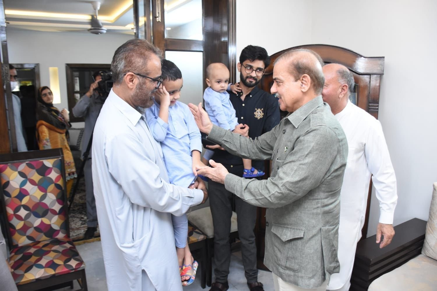 PM Shehbaz visits residence of Maj. Talha Shaheed