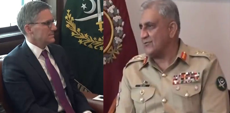 US State Dept delegation calls on COAS Bajwa at GHQ