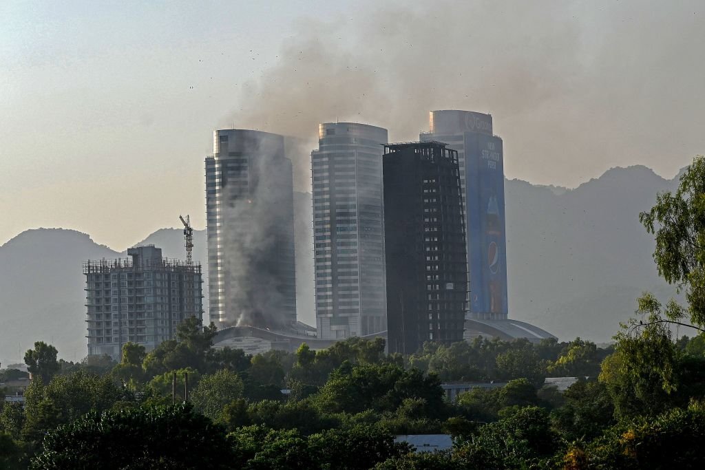 Fire at Islamabad tower brought under control