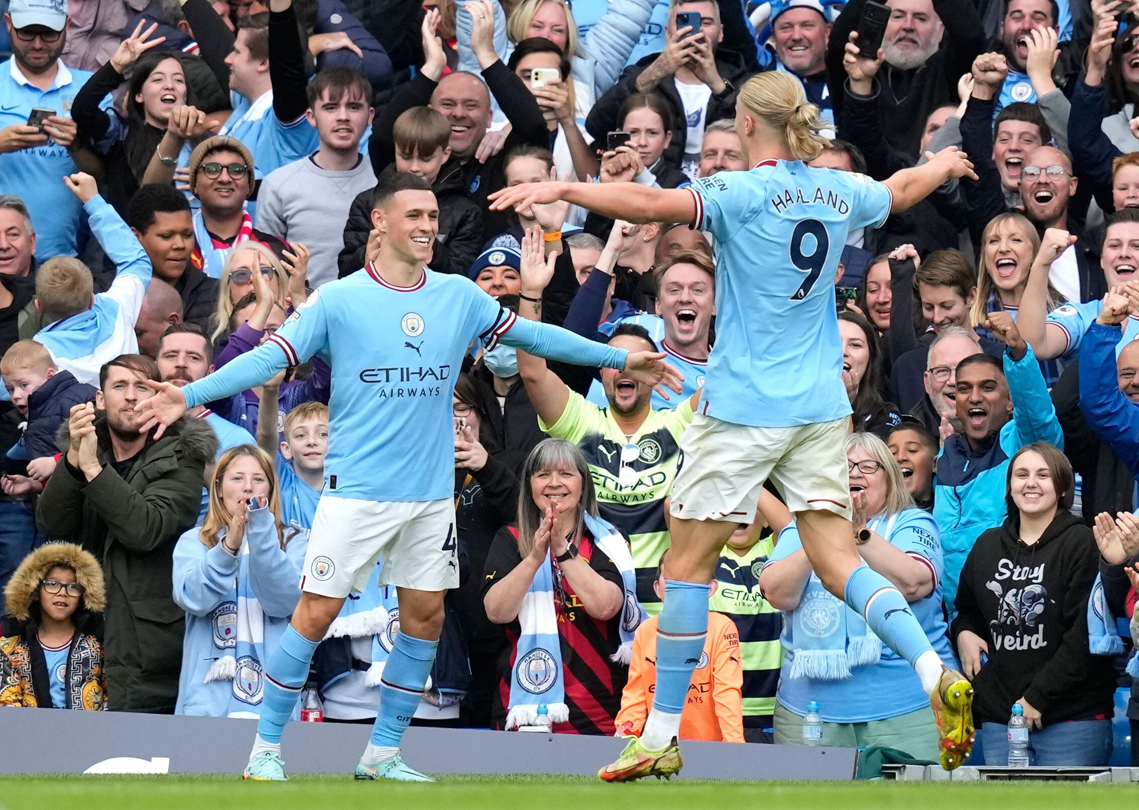 Haaland, Foden help Man City thrash Man Utd