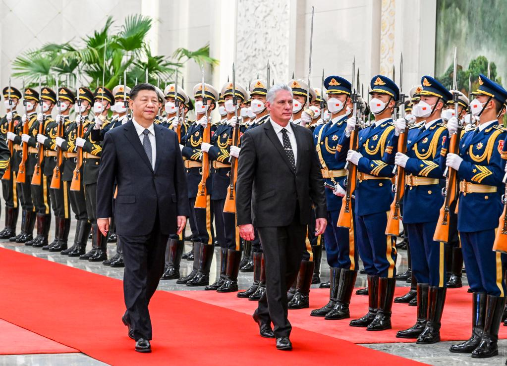 Xi vows long-term friendship during Cuban president's China visit