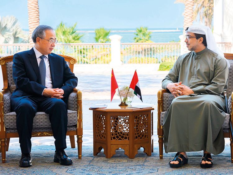 China to work with UAE for progress in practical cooperation: vice premier