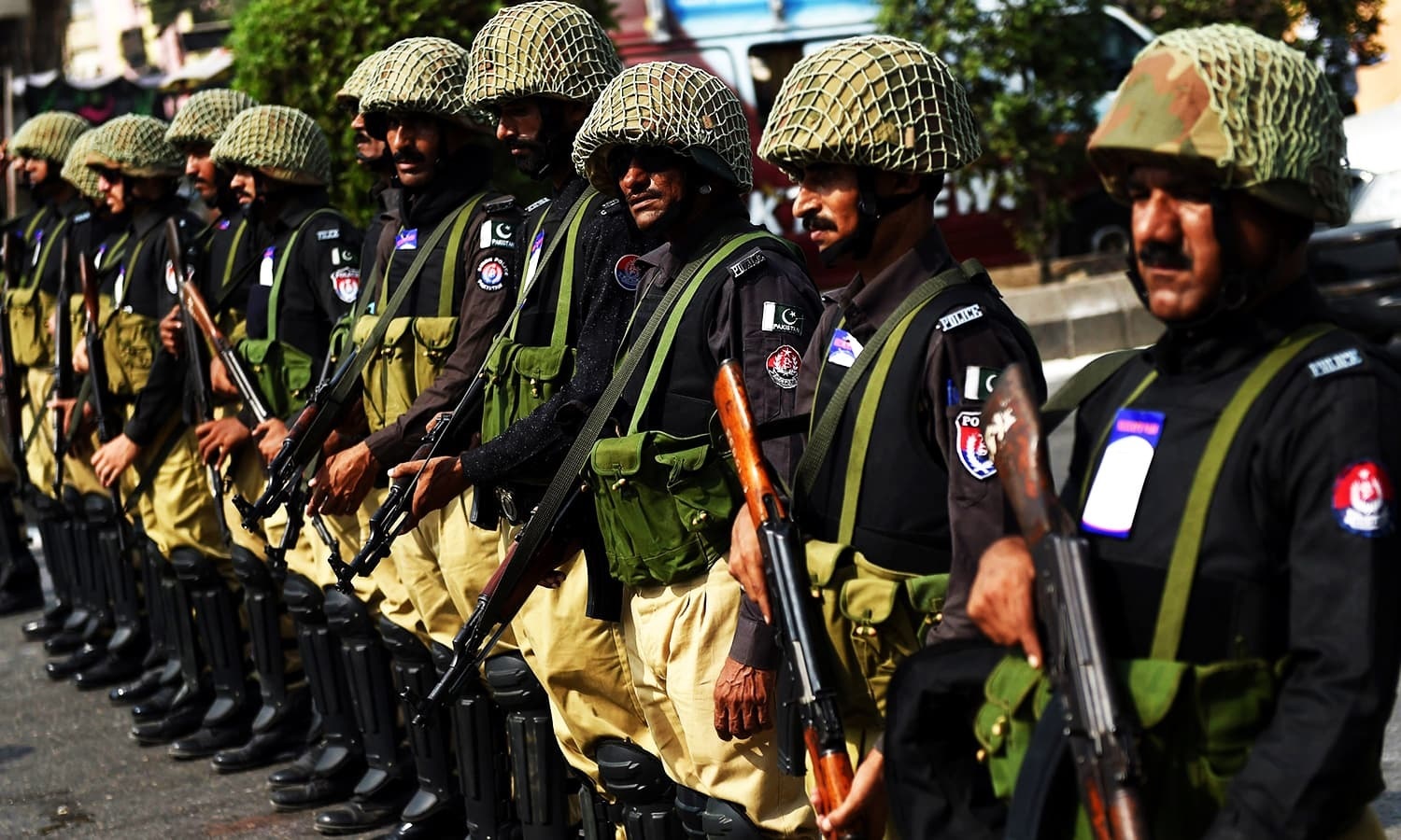 South Waziristan Police holds flag march in Wana