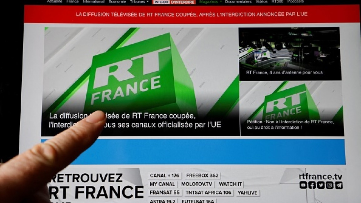 Russia to retaliate after RT accounts frozen in France: reports