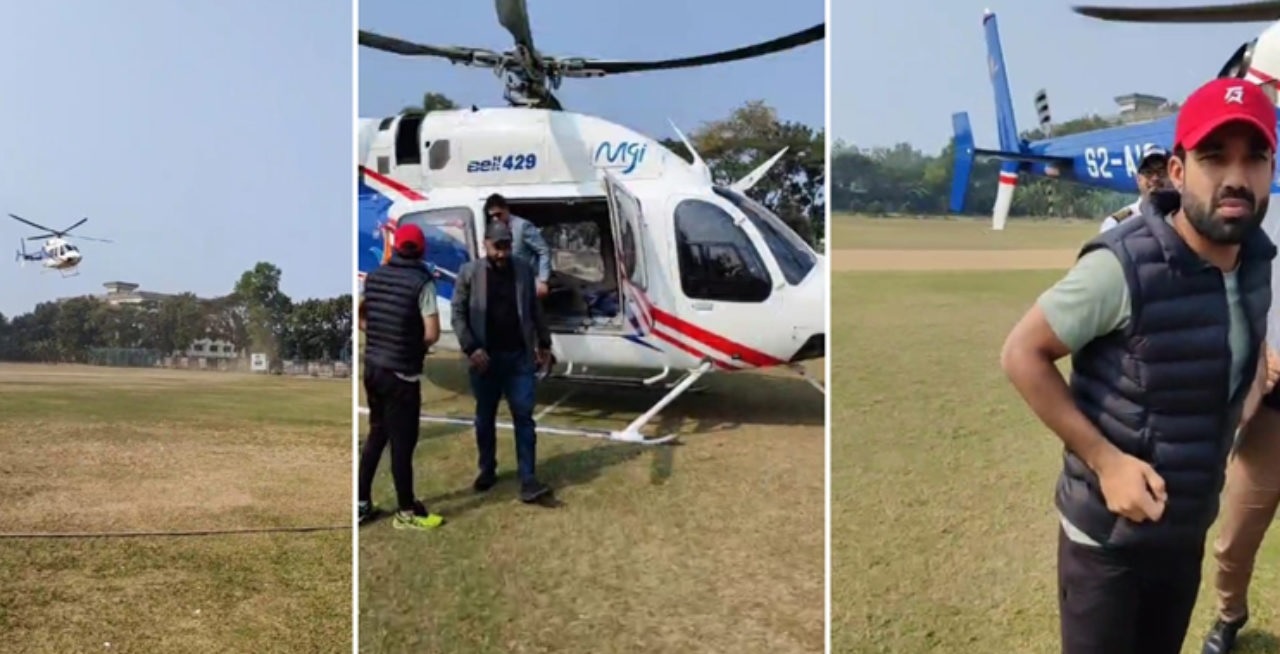 Rizwan reaches Chittagong in helicopter for BPL