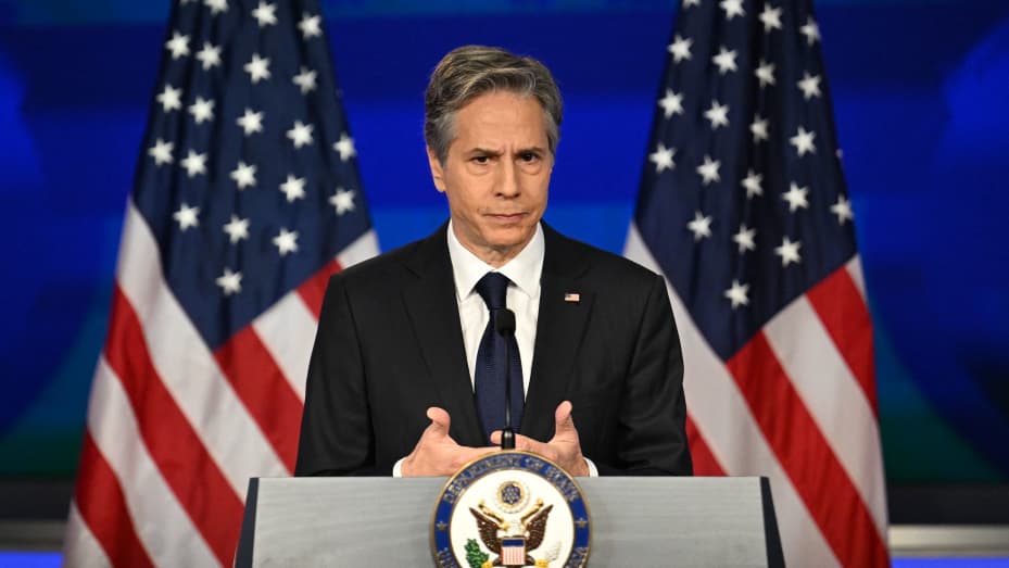 The message to Secretary Blinken