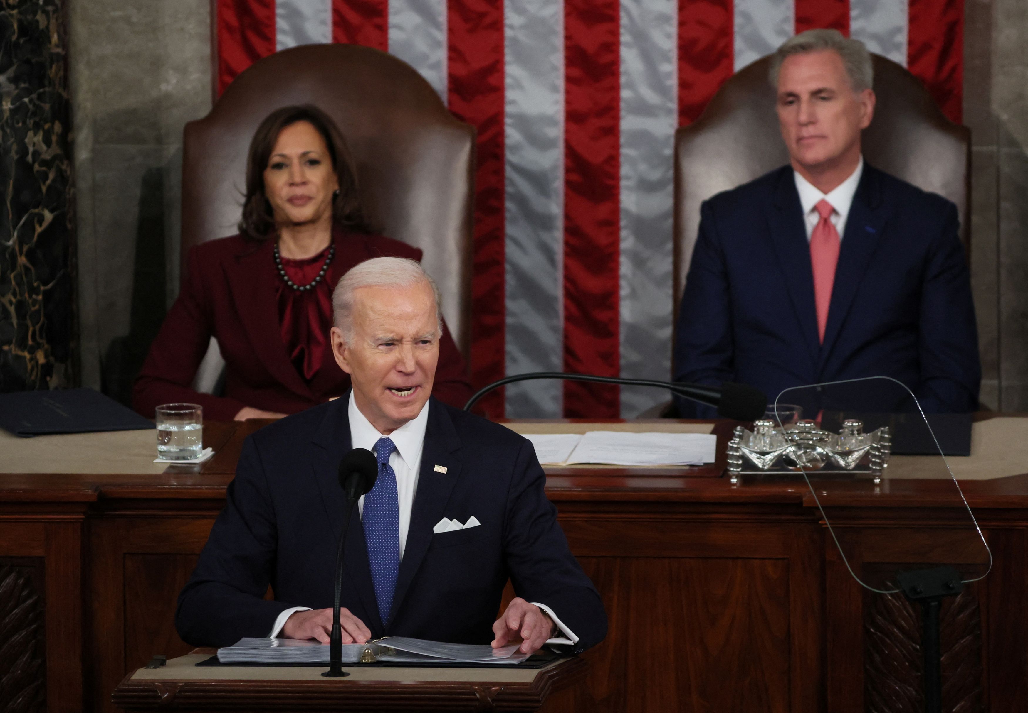 Biden talks up bipartisan unity amid sharp congressional divide