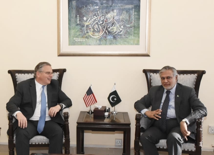 Dar, US ambassador discuss bilateral ties as CDB okays $700m for Pakistan