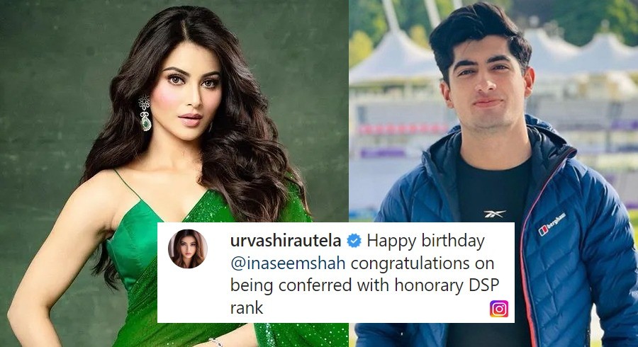 Urvashi Rautela wishes Naseem Shah on his birthday