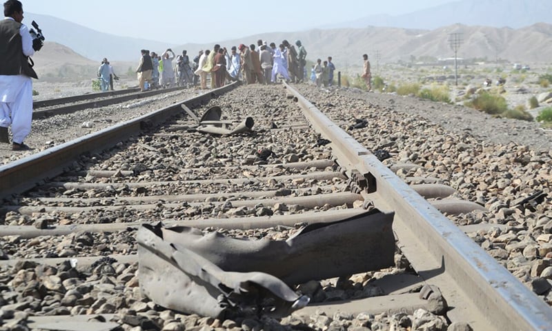 Jafar Express escapes disaster as miscreants blow up track in Bolan Valley