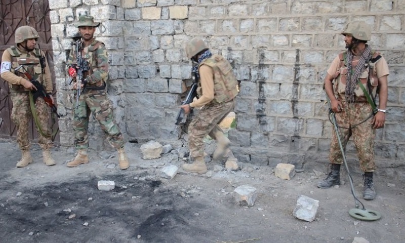 Soldier martyred, two terrorists killed in North, South Waziristan encounters