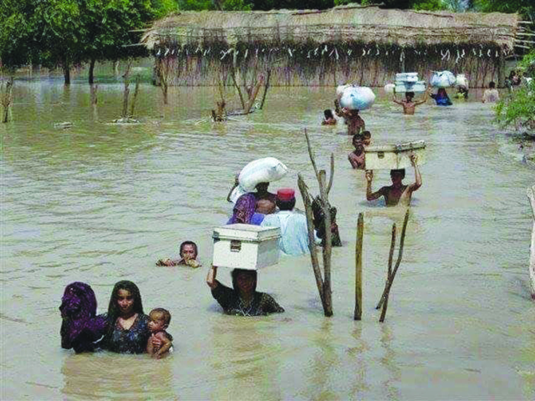Women after the floods 
