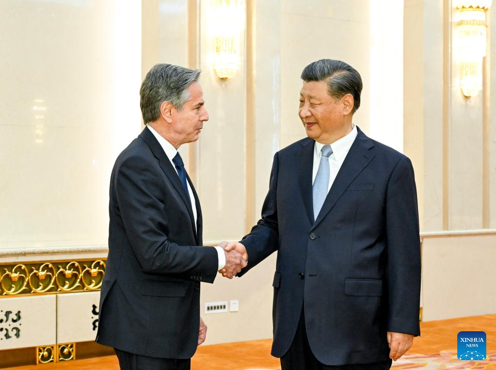 President Xi Jinping meets with U.S. Secretary of State Antony Blinken