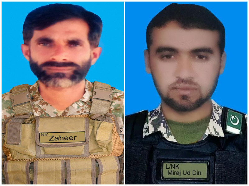 Two soldiers martyred in gunfight with terrorists in North Waziristan