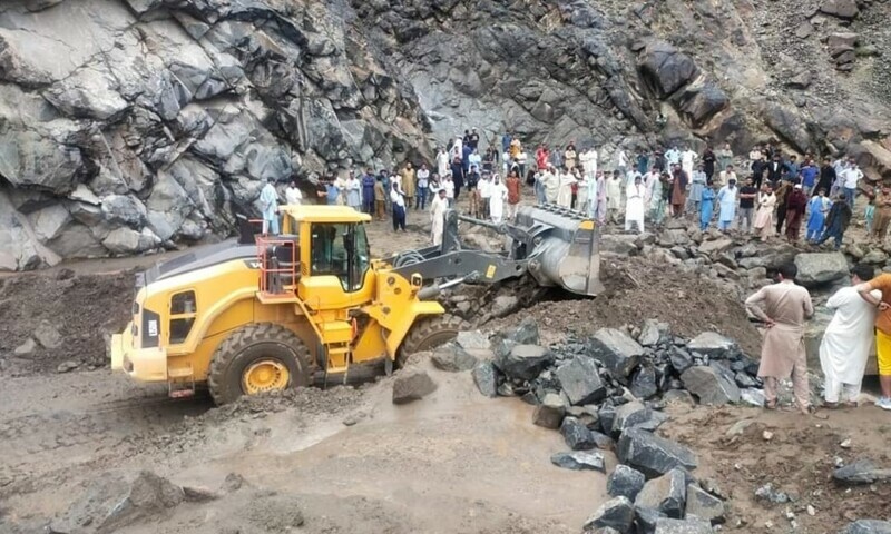 Travellers stranded as sections of KKH blocked in GB, KP amid rain-triggered floods