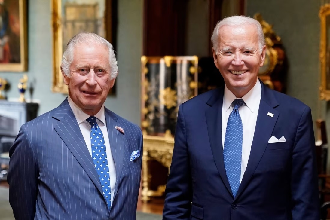 Biden takes tea and talks climate with King Charles III