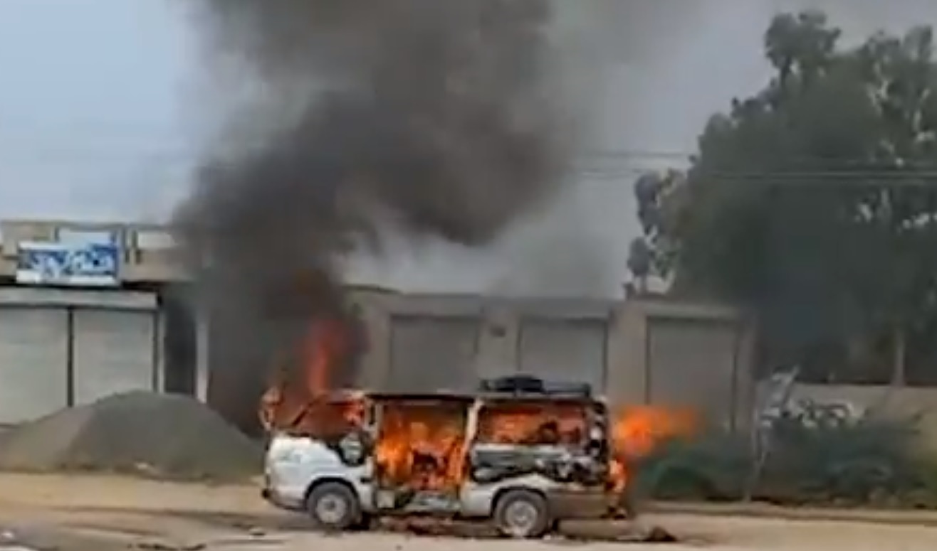 Seven passengers killed in cylinder blast inside van