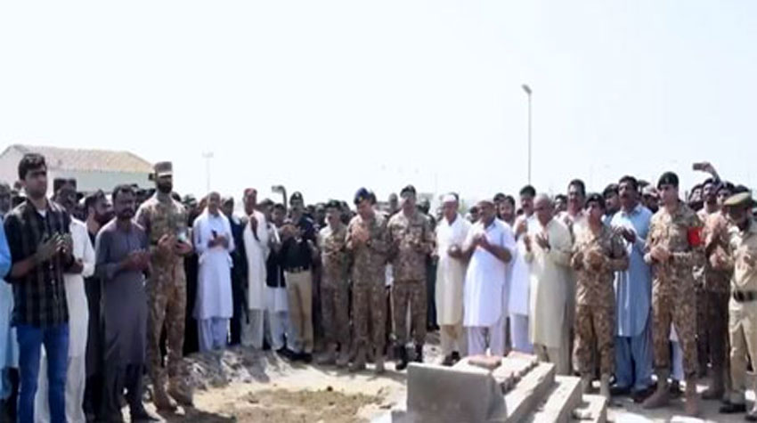 Hoshab attack martyrs laid to rest with military honours