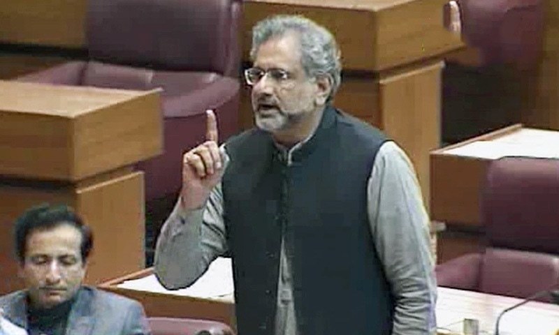 Shahid Khaqan Abbasi lambastes PDM govt for ‘denting NA’s credibility’