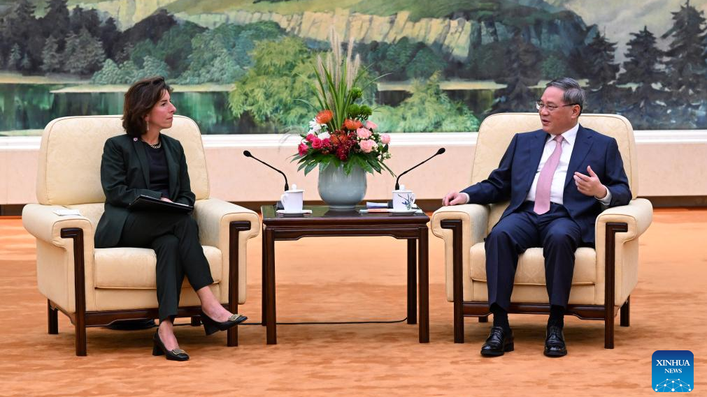 Chinese premier calls for enhanced China-U.S. cooperation