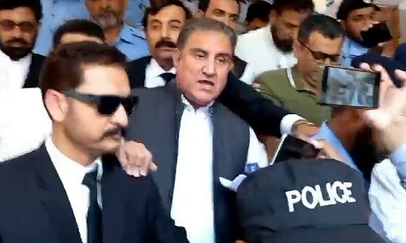 Court remands PTI’s Qureshi in FIA custody for one-day in cypher case