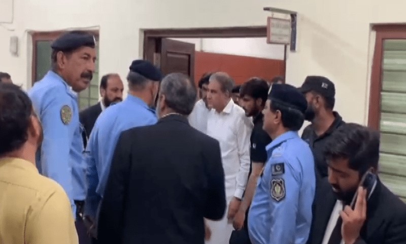 Court turns down PTI’s Qureshi bail plea in cypher case