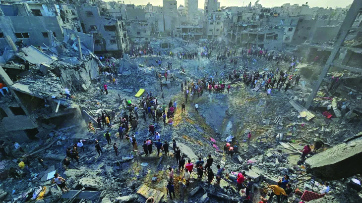 The world watches on