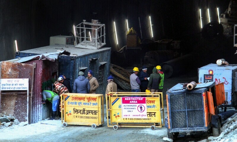 India warns freeing workers trapped in collapsed tunnel for 6 days will ‘take time’