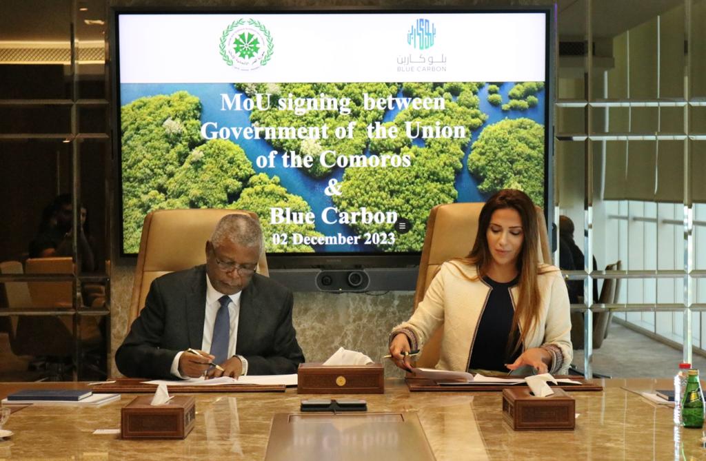 Comoros, Blue Carbon join forces for environmental initiatives