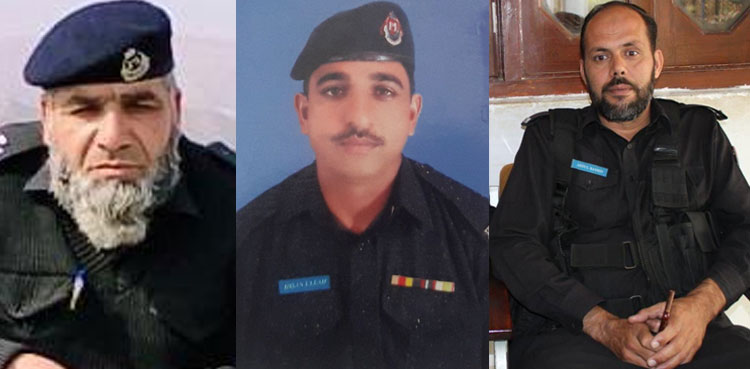 Three cops martyred, five terrorists killed in attack on Tank police lines
