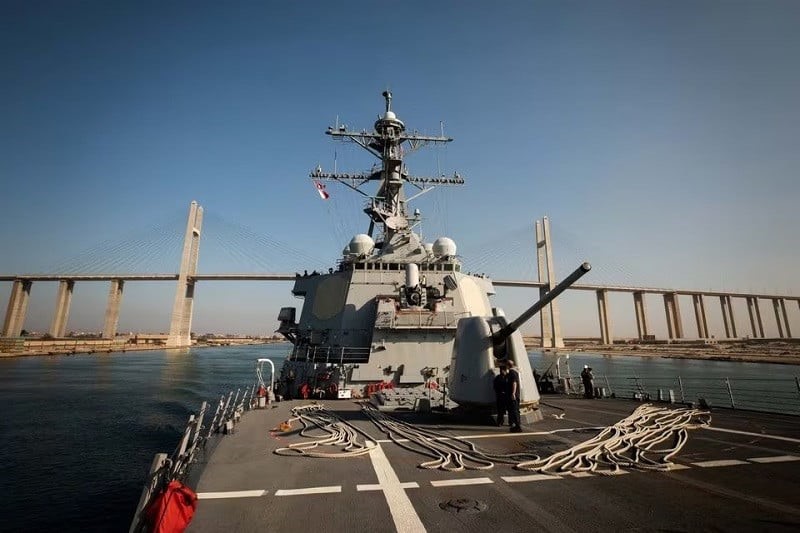 US warship shoots down four drones in Red Sea: Centcom