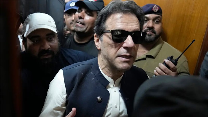 PTI founder Imran Khan out of election race