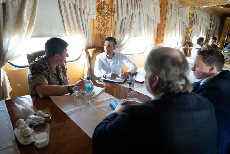 Britain to hike funds for Ukraine to buy drones, Sunak visits Kyiv