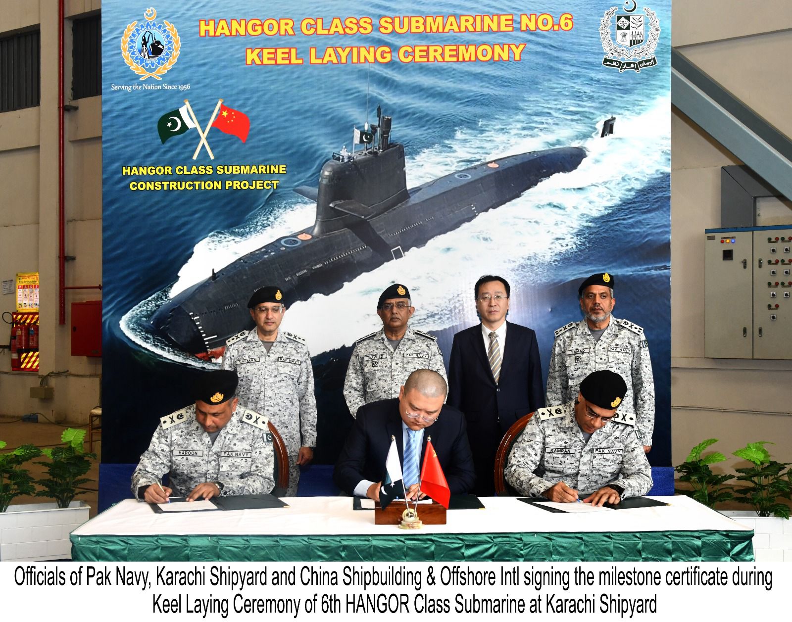 China and Pakistan jointly manufacture Hangor class submarine