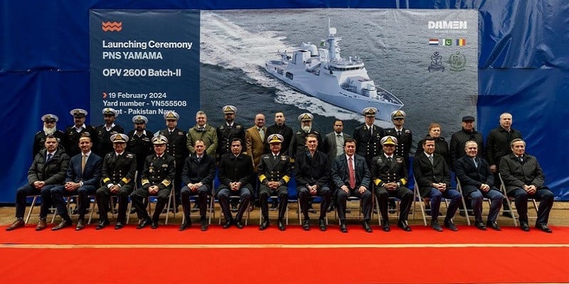 Pakistan Navy boosts maritime security with launch of PNS Yamama