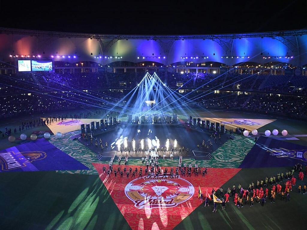 HBL PSL9: Glittering opening ceremony wows crowd with music, laser show
