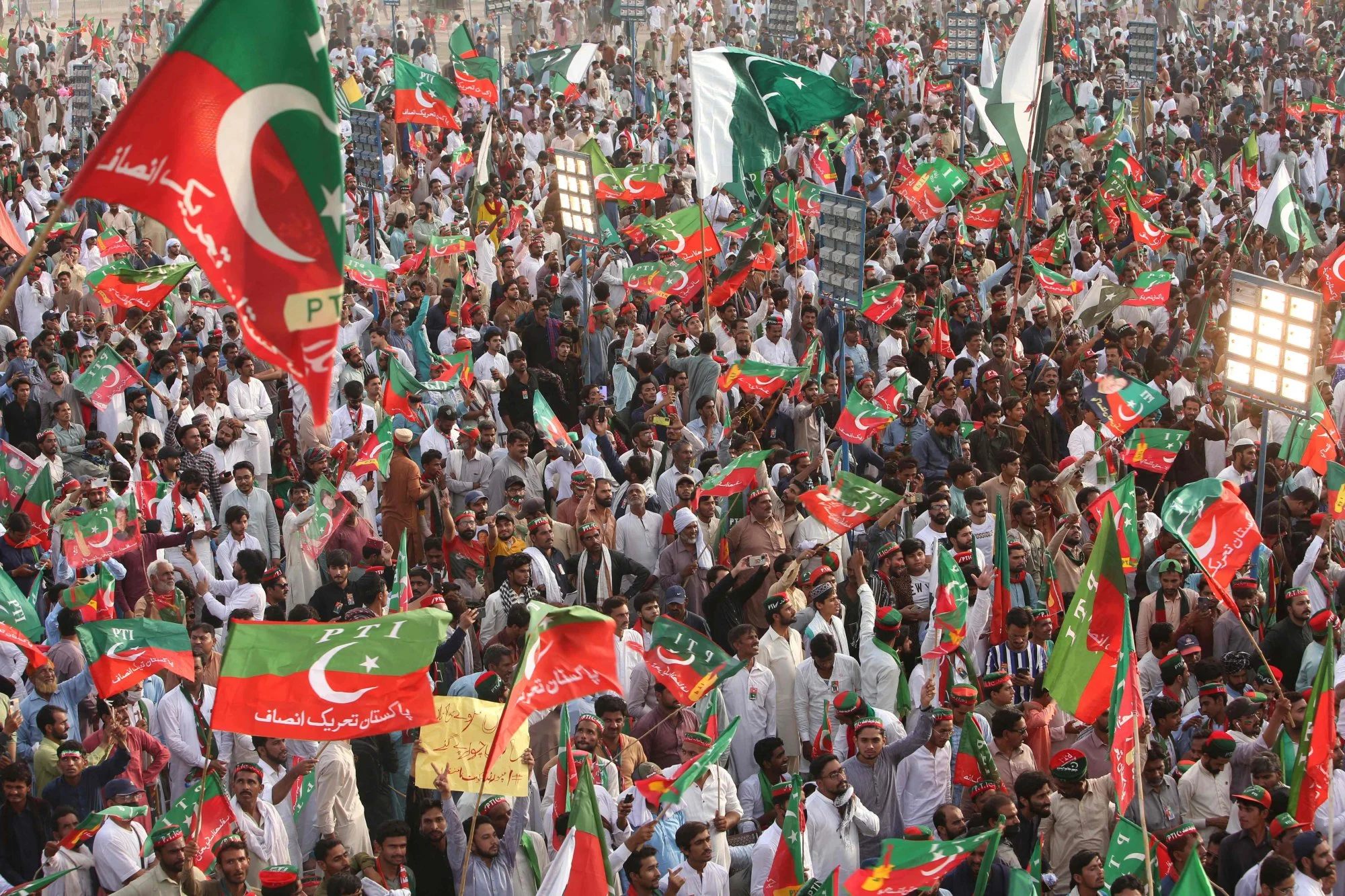 PTI takes out countrywide protests against poll rigging