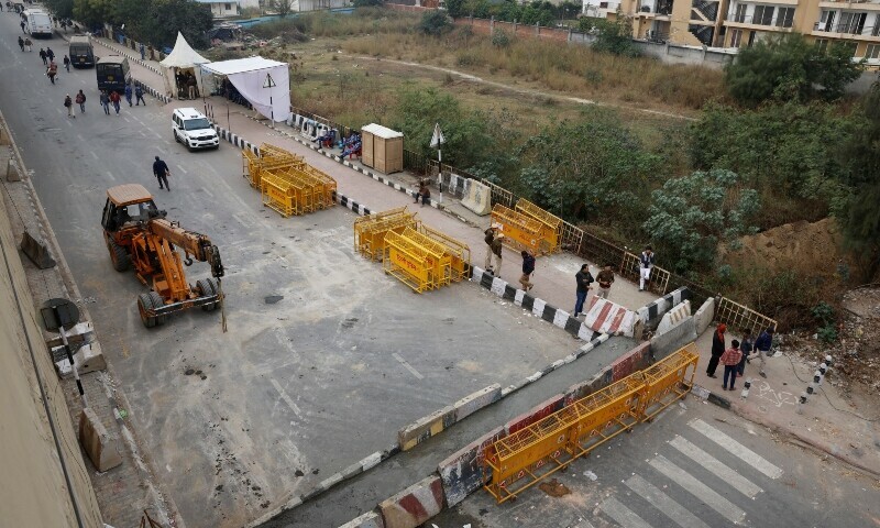 Civil unrest in Haryana and Punjab after police use artillery on protesters, railway track blocked