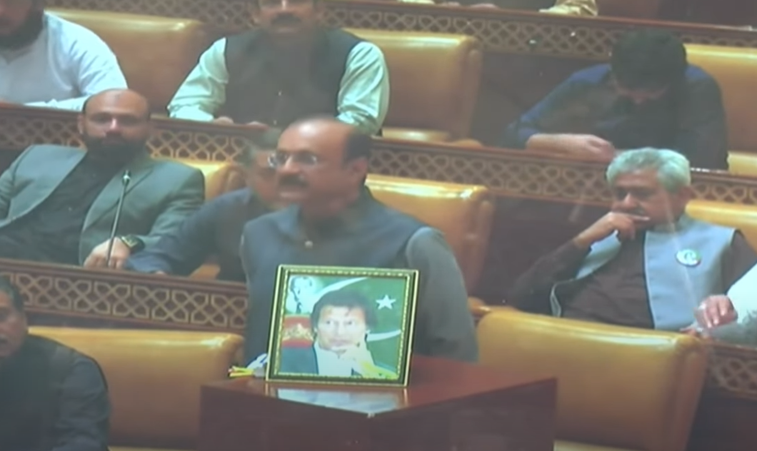 Imran's symbolic presence in Punjab assembly irks treasury bench members