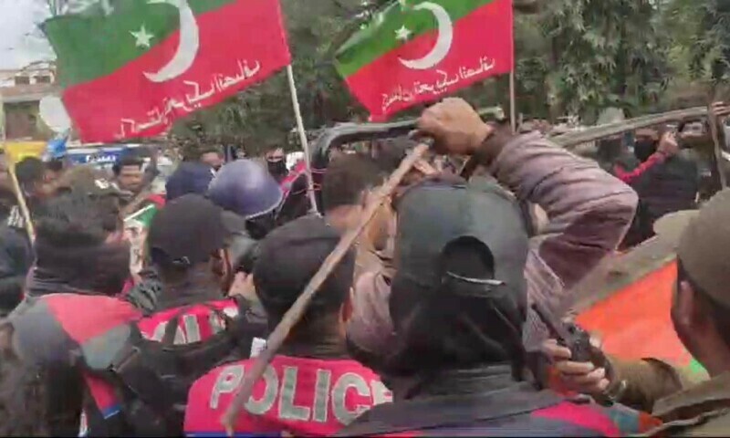 PTI workers protesting poll rigging produced in Lahore's anti-terrorism court