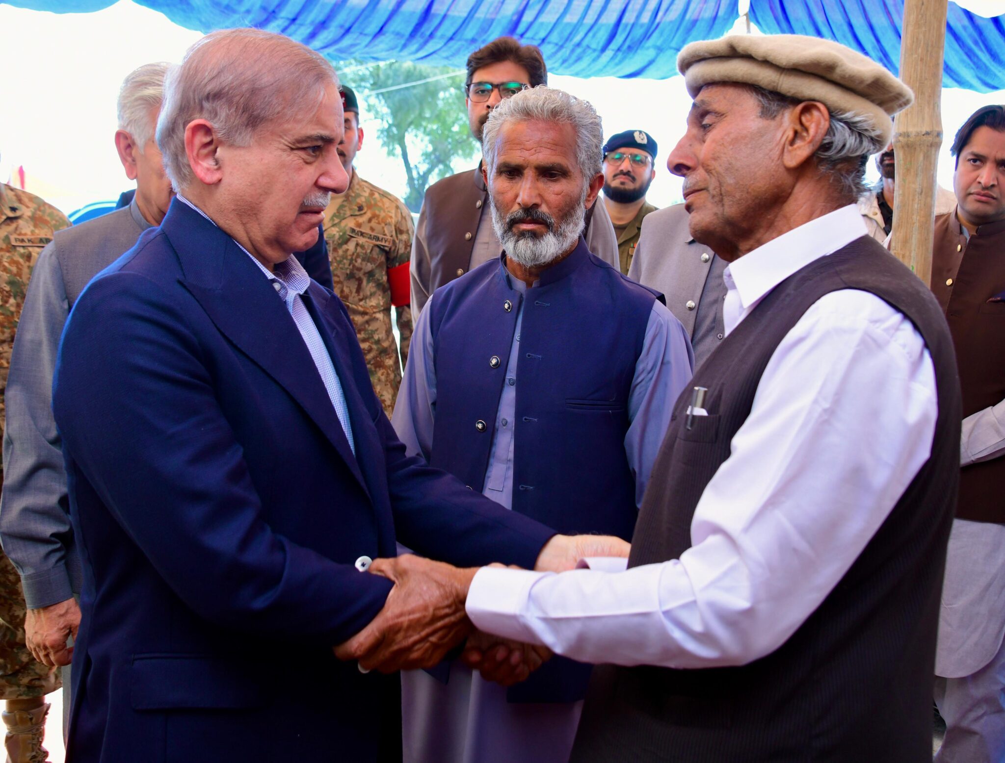 PM visits families of army officers martyred in Mir Ali terrorist attack