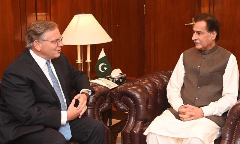 Day after meeting PM, US ambassador calls on NA Speaker