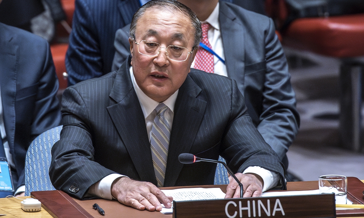 US-led resolution unbalanced, ambiguous, sets up preconditions for ceasefire: Chinese envoy