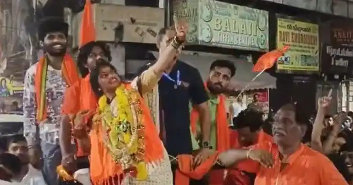 Show of anti-Muslim hatred: BJP candidate seen shooting arrow at mosque in Hyderabad