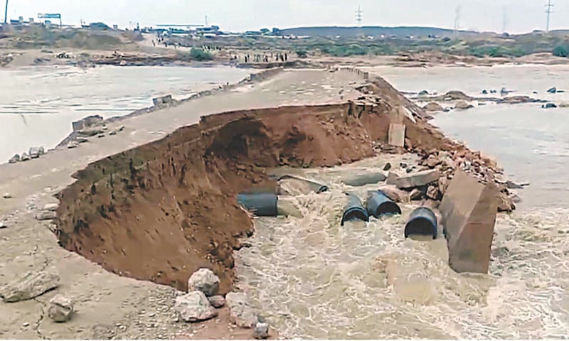 Roads washed away, houses submerged as intermittent rain batters Balochistan regions