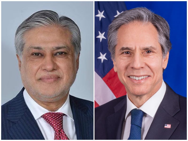 Blinken makes maiden telephone call to FM Dar